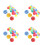 120Pcs Vibrant Numbered Plastic Balls PP Material for and Raffle 4