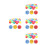 120Pcs Vibrant Numbered Plastic Balls PP Material for and Raffle 6