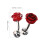 4Pcs Red Rose Tuxedo Studs and Cufflinks Set for Men Suit Elegance 7