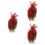 3Pcs Vibrant Red Aquarium Plants Plastic Simulation Fish Tank Decor 6
