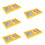 5Sets Yellow Plastic Chess Board Toys Durable Kids Educational Game 1