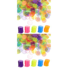 600Pcs Colorful Chips for Counting Games Poker Cards Set