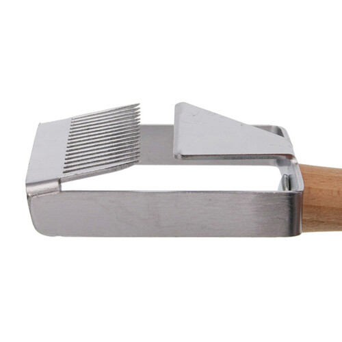 Beekeeping Tool Honey Uncapping Fork Wood Handle Silver Tines 2