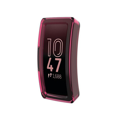 2Pcs Lightweight Red Tpu Smart Watch Protective Case Hollow Cover