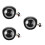 3Pcs Versatile Black LED Headlamps for Electric Scooter Accessories 1