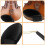 4Pcs Black Violin Shoulder Rest Pads Sweat Absorbing Durable 3