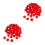 100Pcs Red Openable PVC Balls for Party and Game Draws 8