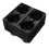 100Pcs Sturdy Black Plastic Coffee Carrier Tray for Takeout Beverages 2