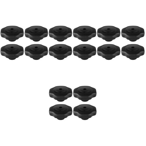 16Pcs Pressure Cooker Plastic Knobs Black Easy-Grip Pot Lid Handles 2