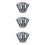 3Pcs Grey Iron Gutter Guards for Home Use Effective 1