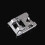 2Pcs Sewing Machine Presser Foot Holder Durable Silver Set 2