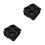 100Pcs Sturdy Black Plastic Coffee Carrier Tray for Takeout Beverages 3