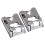 2Pcs Sewing Machine Presser Foot Holder Durable Silver Set 5