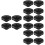 16Pcs Pressure Cooker Plastic Knobs Black Easy-Grip Pot Lid Handles 5