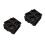 100Pcs Sturdy Black Plastic Coffee Carrier Tray for Takeout Beverages 5