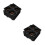 100Pcs Sturdy Black Plastic Coffee Carrier Tray for Takeout Beverages 6