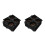 100Pcs Sturdy Black Plastic Coffee Carrier Tray for Takeout Beverages 7