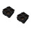 100Pcs Sturdy Black Plastic Coffee Carrier Tray for Takeout Beverages 8