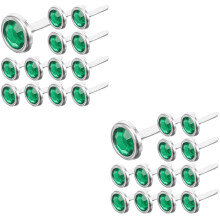 200Pcs Green Metal Paper Brads for Handmade DIY Craft Projects