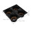 100Pcs Sturdy Black Plastic Coffee Carrier Tray for Takeout Beverages 9