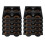 100Pcs Sturdy Black Plastic Coffee Carrier Tray for Takeout Beverages 10