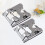 2Pcs Sewing Machine Presser Foot Holder Durable Silver Set 10