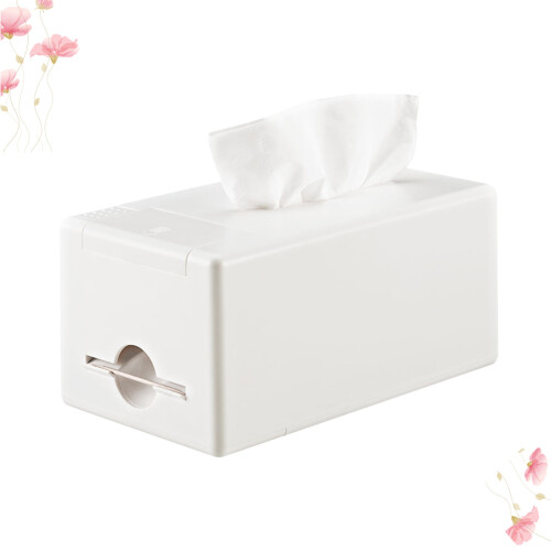 Toothpick Tissue Box Desk Organizers Automatic Roll-Out