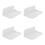 4pcs Wall Shelf White The Hips Memory Board Folding 9
