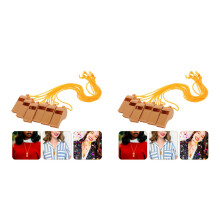 12Pcs Plastic Kids Play Whistles in Golden for Sports and Party Use