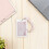 Raindrops Student Card Holder Pink Acrylic 1pack 5