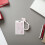 Raindrops Student Card Holder Pink Acrylic 1pack 7