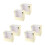 6Pcs Lightweight Golden Hat Storage Container with Window Design 5