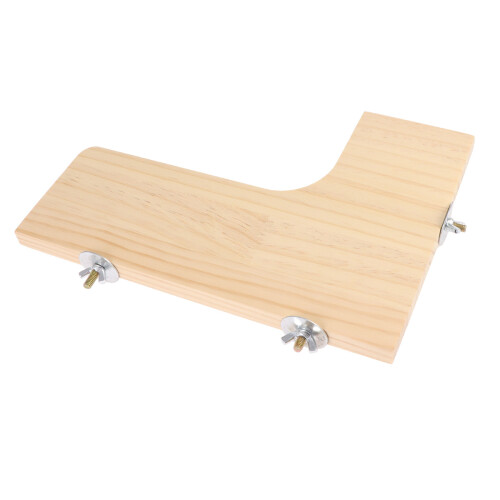 2Pcs Light Yellow Wooden Pet Springboard Platform for Small Animals 1
