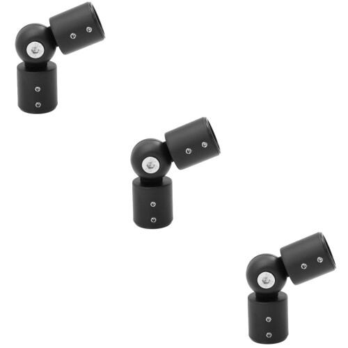 3 Count Curtain Rod Corner Connection Practical Connector Joint