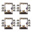 4Sets Black Gold Paper Birthday Photo Booth Props Party Glasses Frames 6