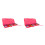 2Sets Beginnersxylofoon 25 Roze Kinderinstrument Met Stevig ABS 4