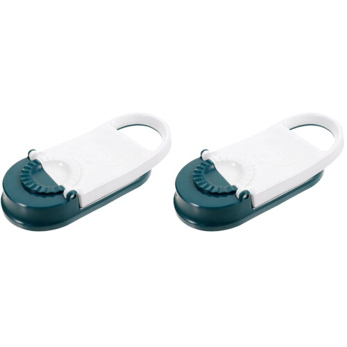 2Pcs Household Dumpling Maker White Plastic Dough Presser Easy Use 1