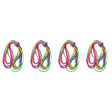 4Pcs Elastic Chinese Jump Rope for Kids Outdoor Game Toy