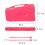 2Sets Beginnersxylofoon 25 Roze Kinderinstrument Met Stevig ABS 10