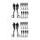 10Pairs Metal Zipper Pull Locks for Backpacks Black Smooth Slider 5