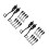 10Pairs Metal Zipper Pull Locks for Backpacks Black Smooth Slider 6