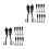 10Pairs Metal Zipper Pull Locks for Backpacks Black Smooth Slider 7
