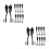 10Pairs Metal Zipper Pull Locks for Backpacks Black Smooth Slider 9
