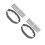 20Pcs Grey Stone-Look Plastic Garden Edge Border Durable Lawn Edging 6