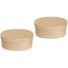 2Pcs Household Kraft Paper Cookie Boxes with Lid for Treats