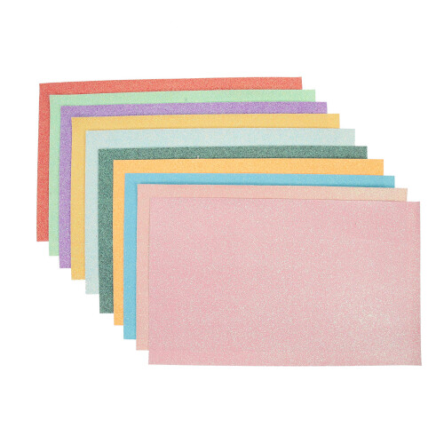 10Pcs PU Faux Leather Sheets Assorted Colors for DIY Crafts Bow Making