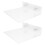 10Pcs Clear Acrylic Parrot Shower Perch with Suction Cups Adjustable 2