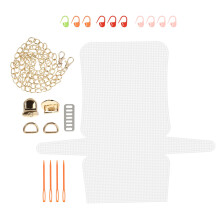 Bag Diy Webplatte Weiß 1 Satz 17,9x16,3x0,04 Zoll Kunststoff