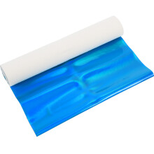 Blue Glitter PU Fabric for DIY Costumes and Decorative Projects