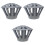 3Pcs Grey Iron Gutter Guards for Home Use Effective 5